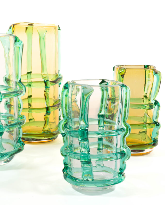 Vase <br> FRANJA klar/grün – Bild 12