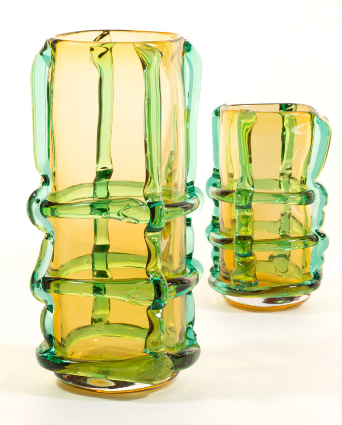 Vase <br> FRANJA amber/grün – Bild 4