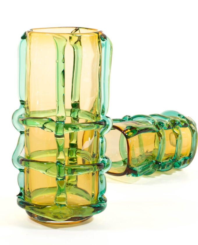 Vase <br> FRANJA amber/grün – Bild 5