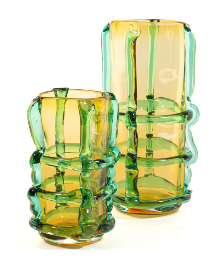 Vase <br> FRANJA amber/grün – Bild 6