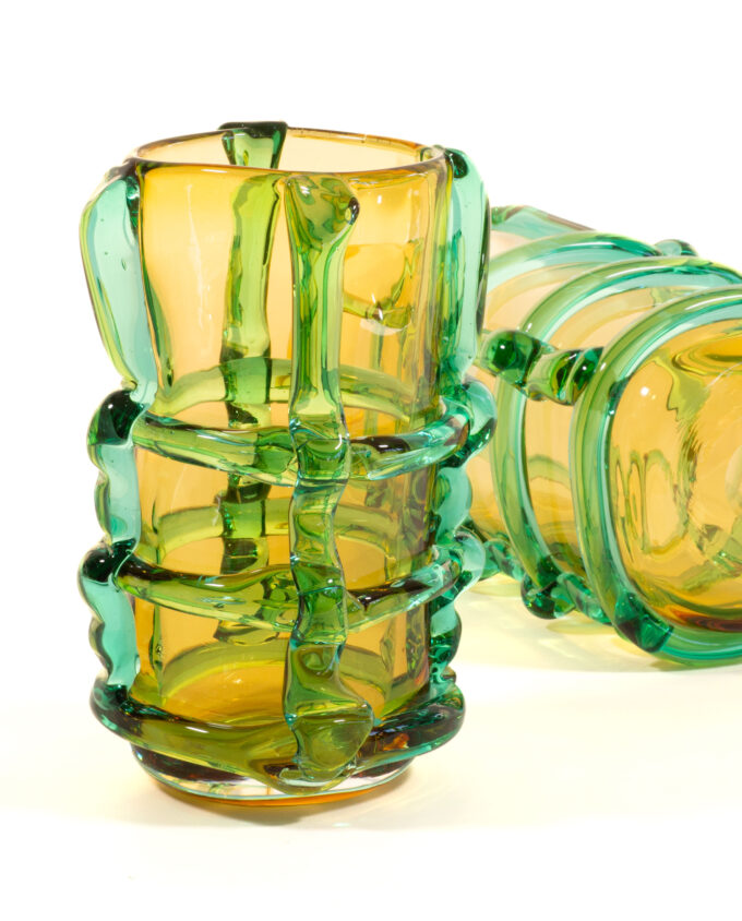 Vase <br> FRANJA amber/grün – Bild 8