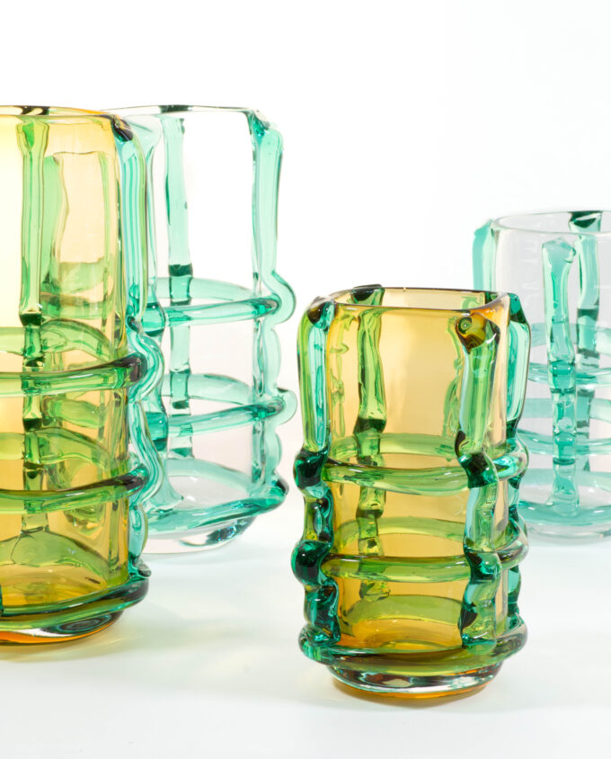 Vase <br> FRANJA amber/grün – Bild 10