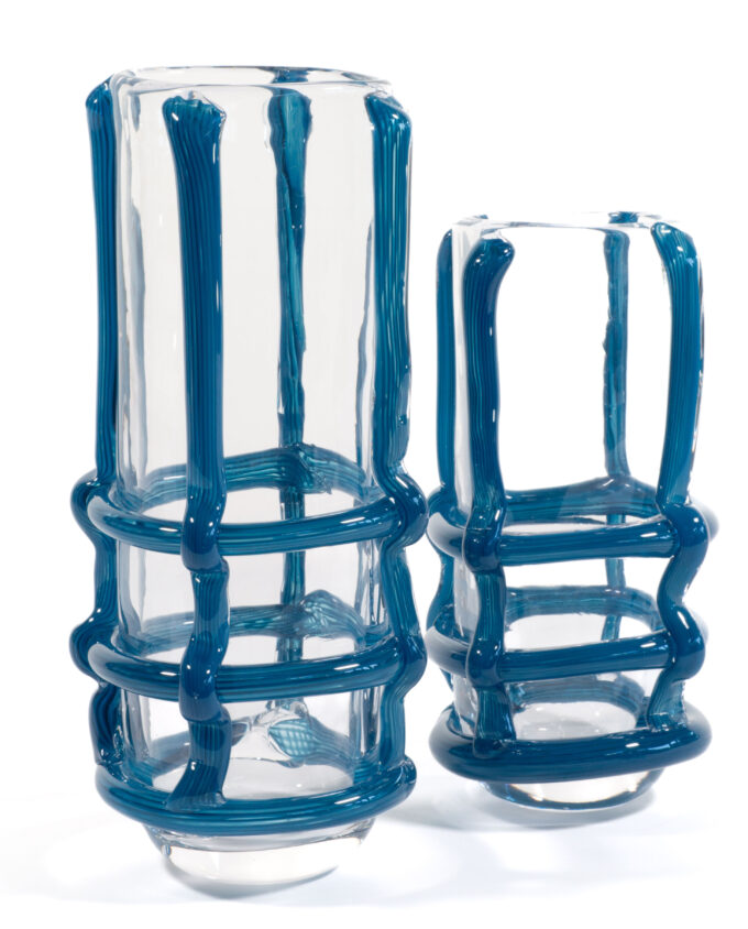 Vase <br> FRANJA klar/blau – Bild 2