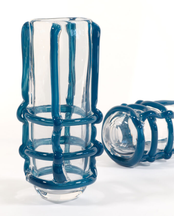 Vase <br> FRANJA klar/blau – Bild 4