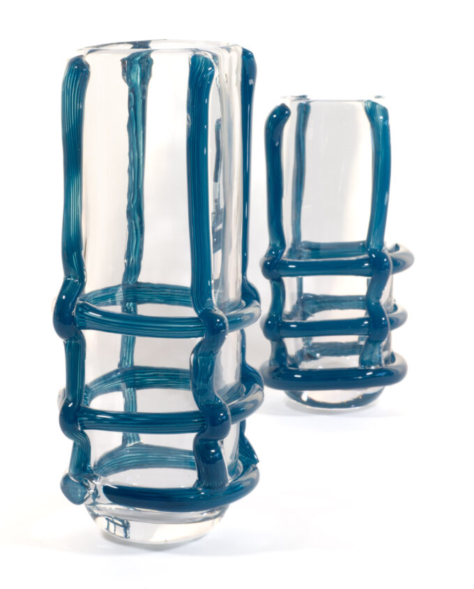 Vase <br> FRANJA klar/blau – Bild 5