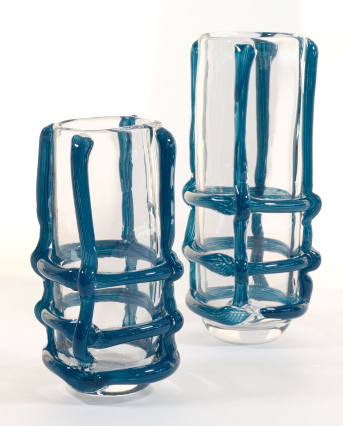 Vase <br> FRANJA klar/blau – Bild 6