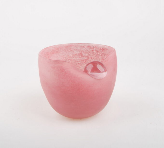 Glas-Vase DROP, rosa