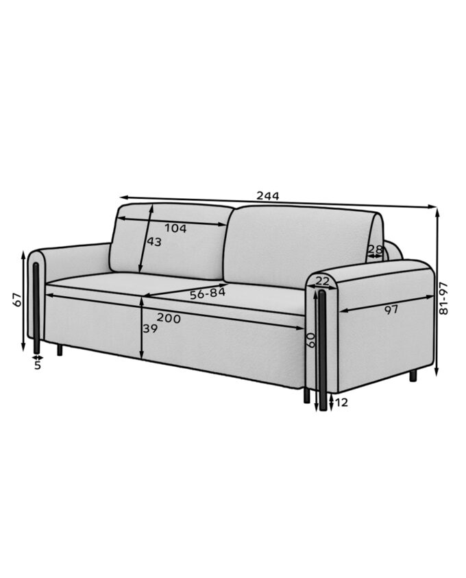 Sofa <br> DOVARCA – Bild 6