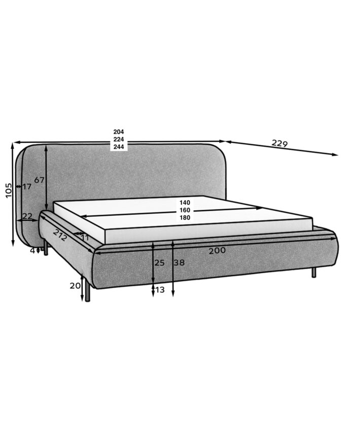 Bett <br> DOTTA – Bild 6