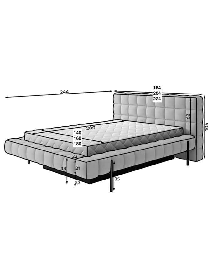 Bett <br> CHOCLIGHT – Bild 6