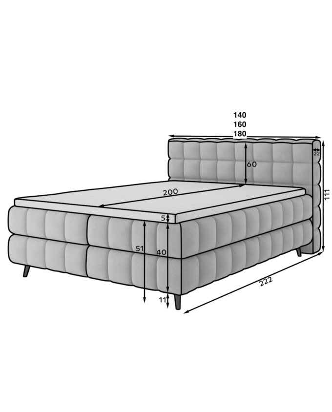 Bett <br> BENSAO – Bild 6